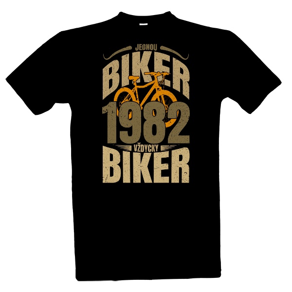 Tričko s potiskem Biker 1982