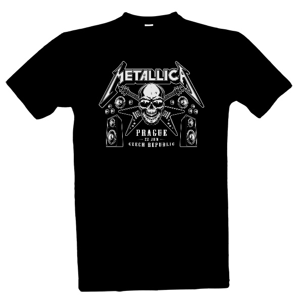 Tričko s potiskem Metallica - Praha 