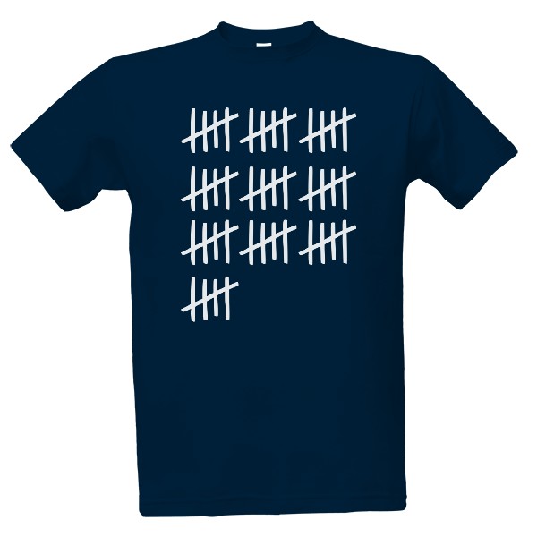 Tričko s potiskem 50 čár - 50. narozeniny