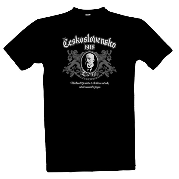 Tričko s potiskem Československo 1918-TGM