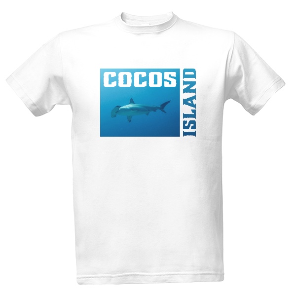 Tričko s potiskem Cocos Island - PŘEDEK