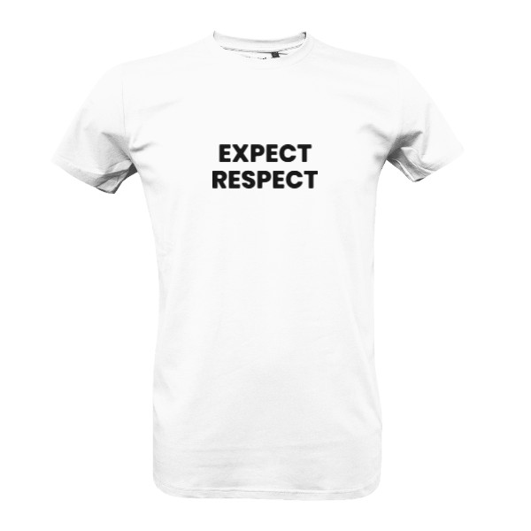 Tričko s potiskem expect respect