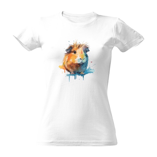 Tričko s potiskem Morce malba I love guinea pigs watercolour art 
