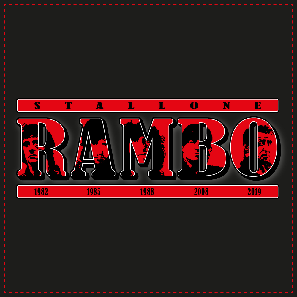 Tričko s potiskem RAMBO 1-5