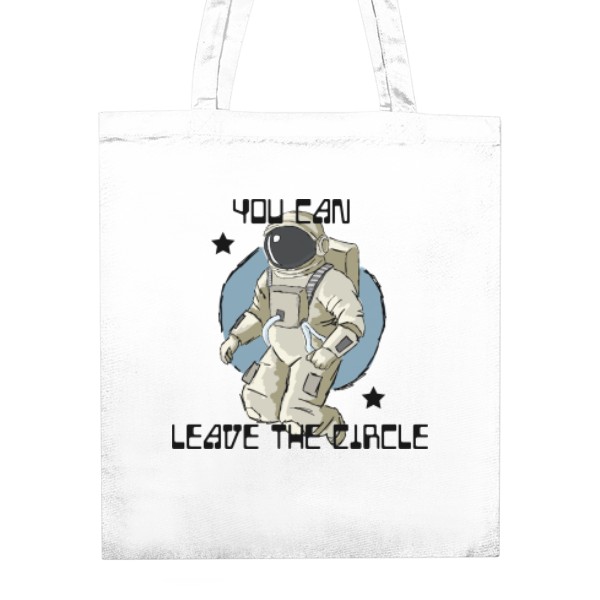 Nákupní taška unisex s potiskem you can leave the circle
