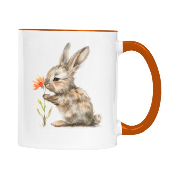 Zajíček s květinou