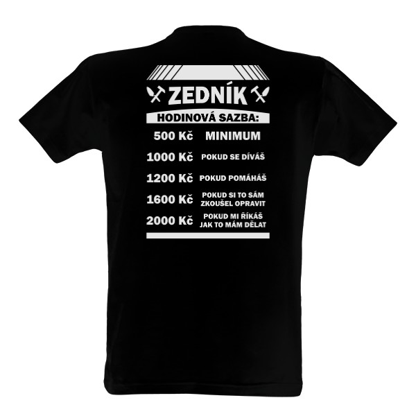 Tričko s potiskem Zedník