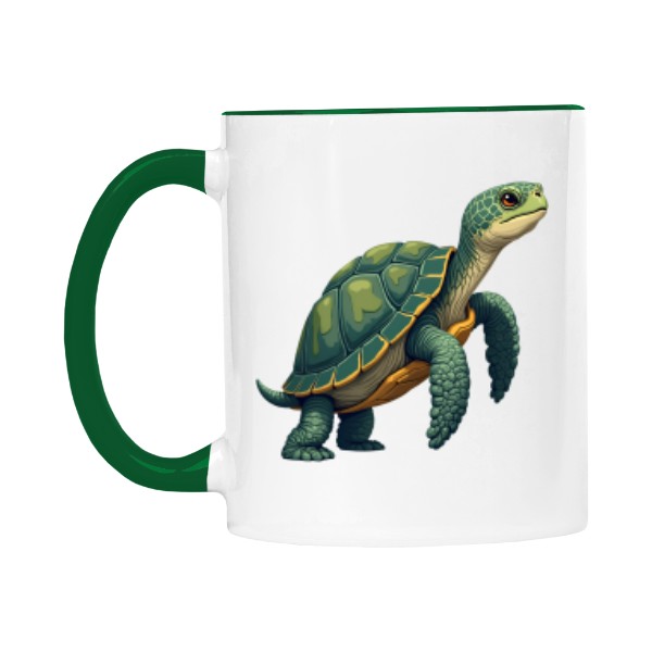 Hrnek malý barevný s potiskem Želva